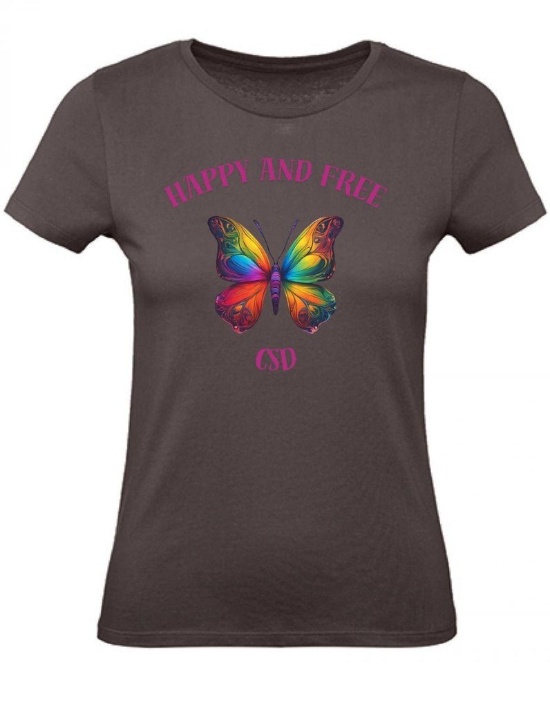 Balldiri T-Shirt Damen CSD LGBTQ XS bis 2XL - braun - Balldiri