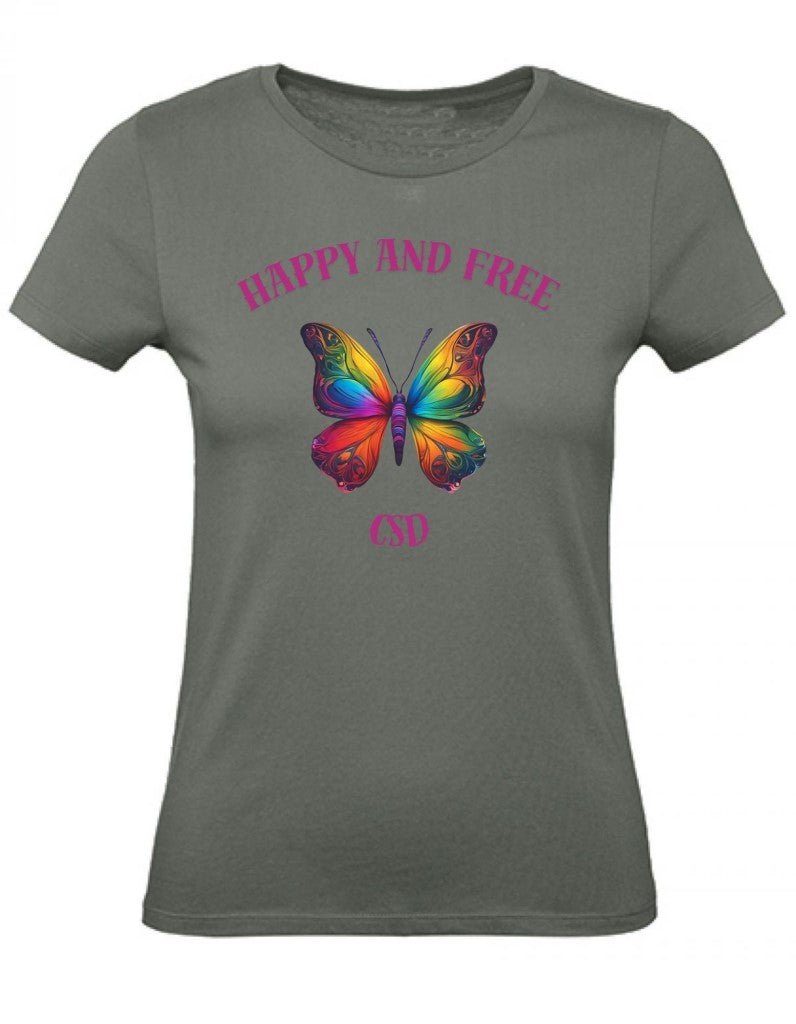 Balldiri T-Shirt Damen CSD LGBTQ XS bis 2XL - army grün - Balldiri