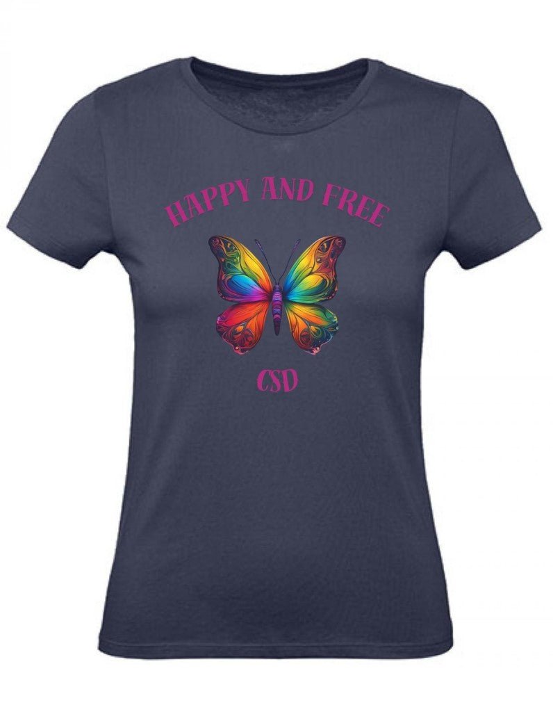 Balldiri T-Shirt Damen CSD LGBTQ XS bis 2XL - navy - Balldiri