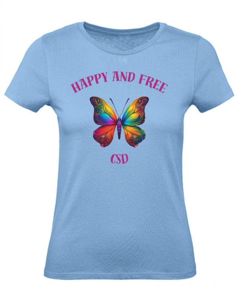 Balldiri T-Shirt Damen CSD LGBTQ XS bis 2XL - hellblau - Balldiri