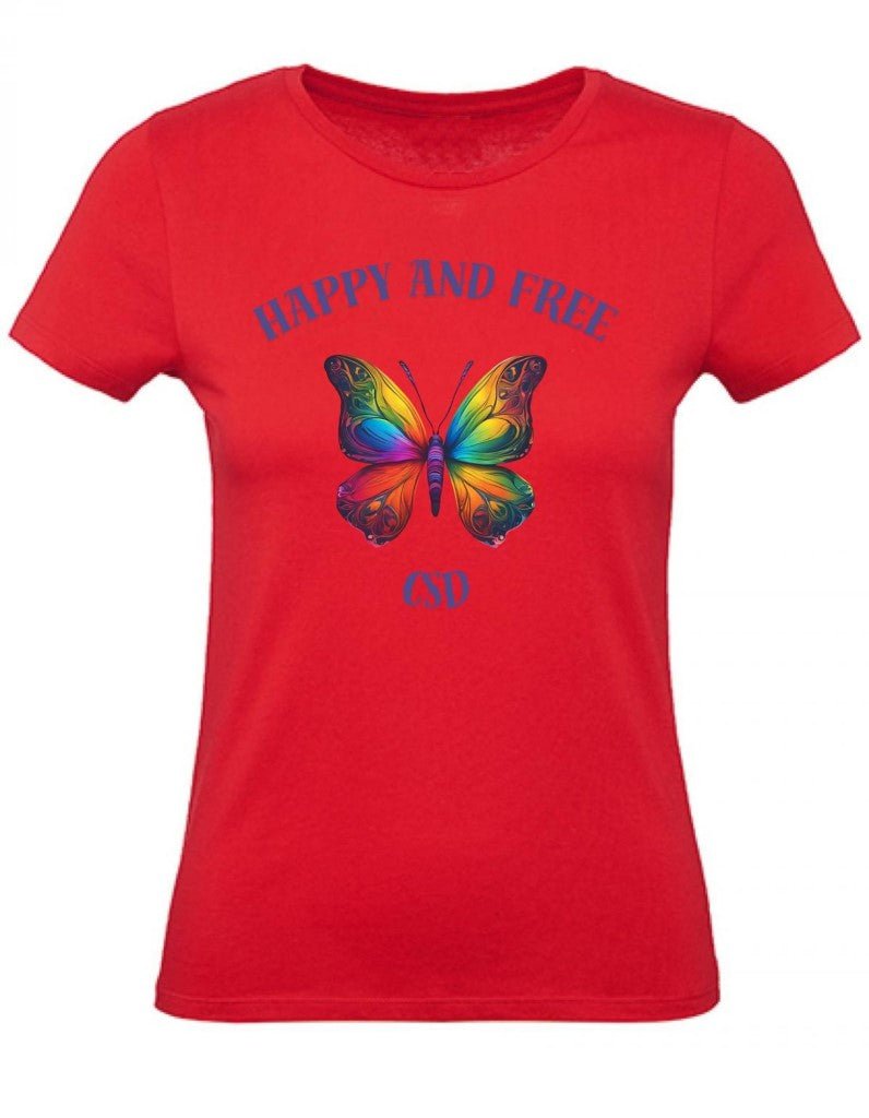 Balldiri T-Shirt Damen CSD LGBTQ XS bis 2XL - rot - Balldiri
