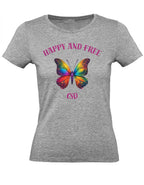 Balldiri T-Shirt Damen CSD LGBTQ XS bis 2XL - grau meliert - Balldiri