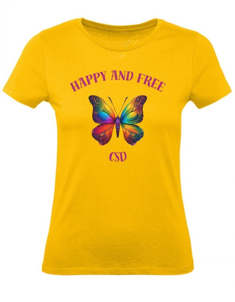 Balldiri T-Shirt Damen CSD LGBTQ XS bis 2XL - gold - Balldiri