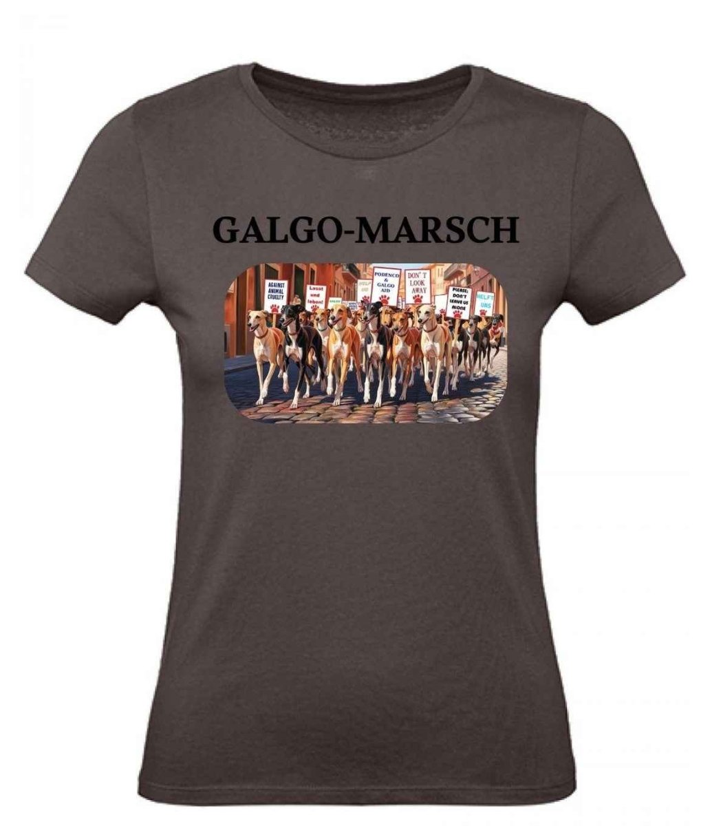 Balldiri T-Shirt Damen Galgo Marsch XS bis 2XL - braun - Balldiri