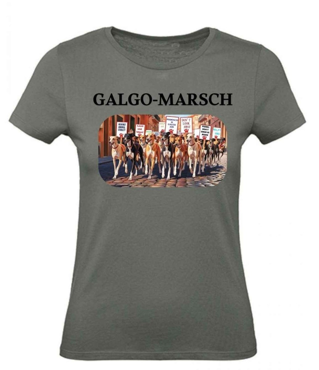 Balldiri T-Shirt Damen Galgo Marsch XS bis 2XL - army grün - Balldiri