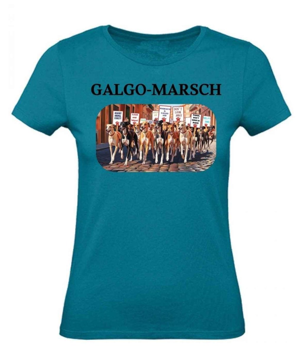 Balldiri T-Shirt Damen Galgo Marsch XS bis 2XL - türkis - Balldiri