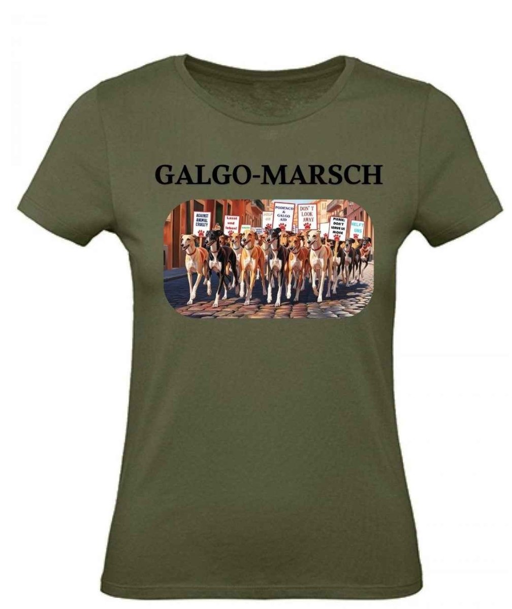 Balldiri T-Shirt Damen Galgo Marsch XS bis 2XL - kakhi - Balldiri