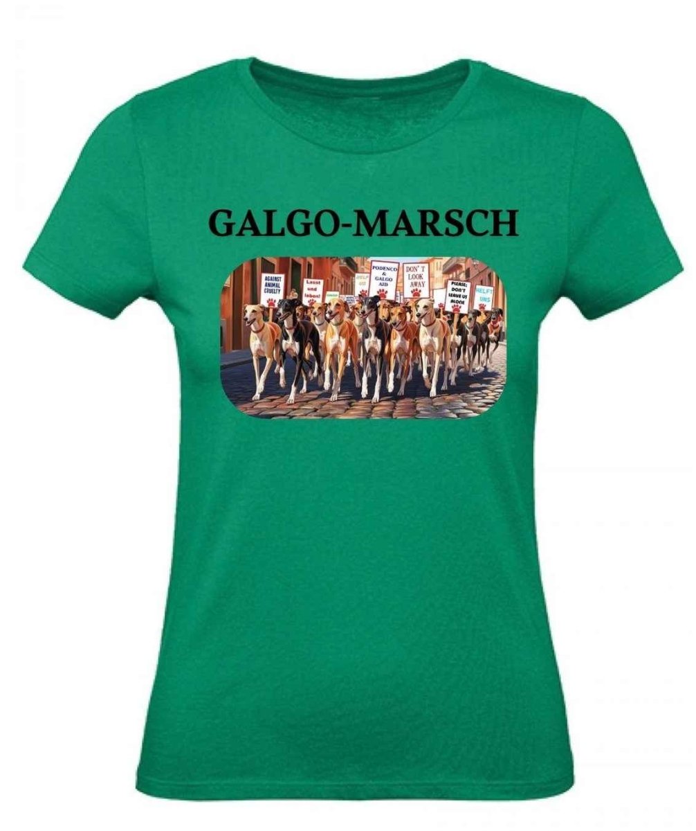 Balldiri T-Shirt Damen Galgo Marsch XS bis 2XL - grün - Balldiri