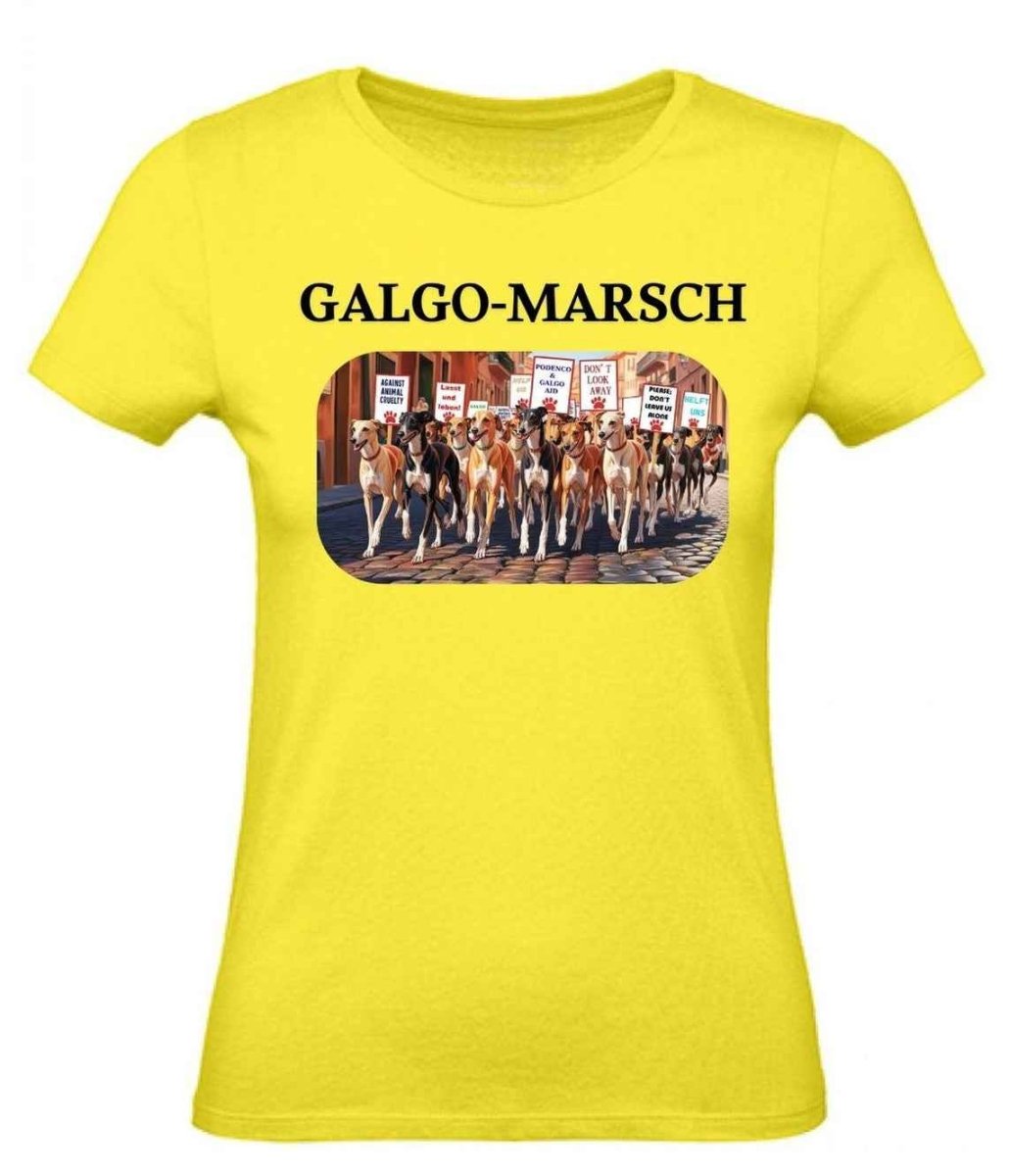 Balldiri T-Shirt Damen Galgo Marsch XS bis 2XL - gelb - Balldiri