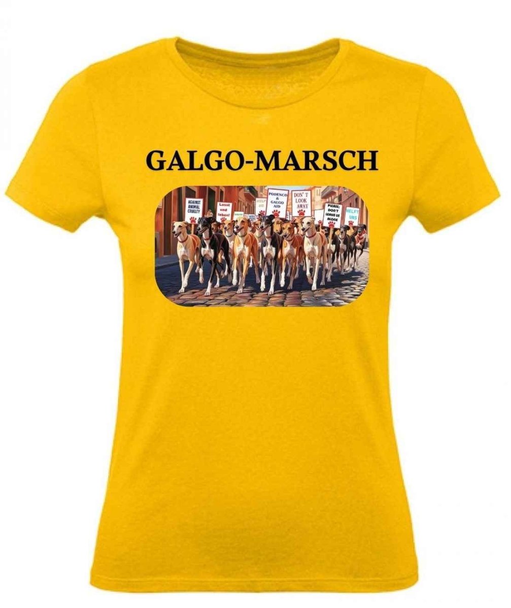 Balldiri T-Shirt Damen Galgo Marsch XS bis 2XL - gold - Balldiri