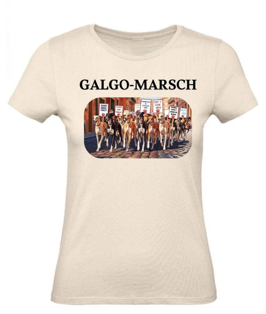 Balldiri T-Shirt Damen Galgo Marsch XS bis 2XL - ecru - Balldiri