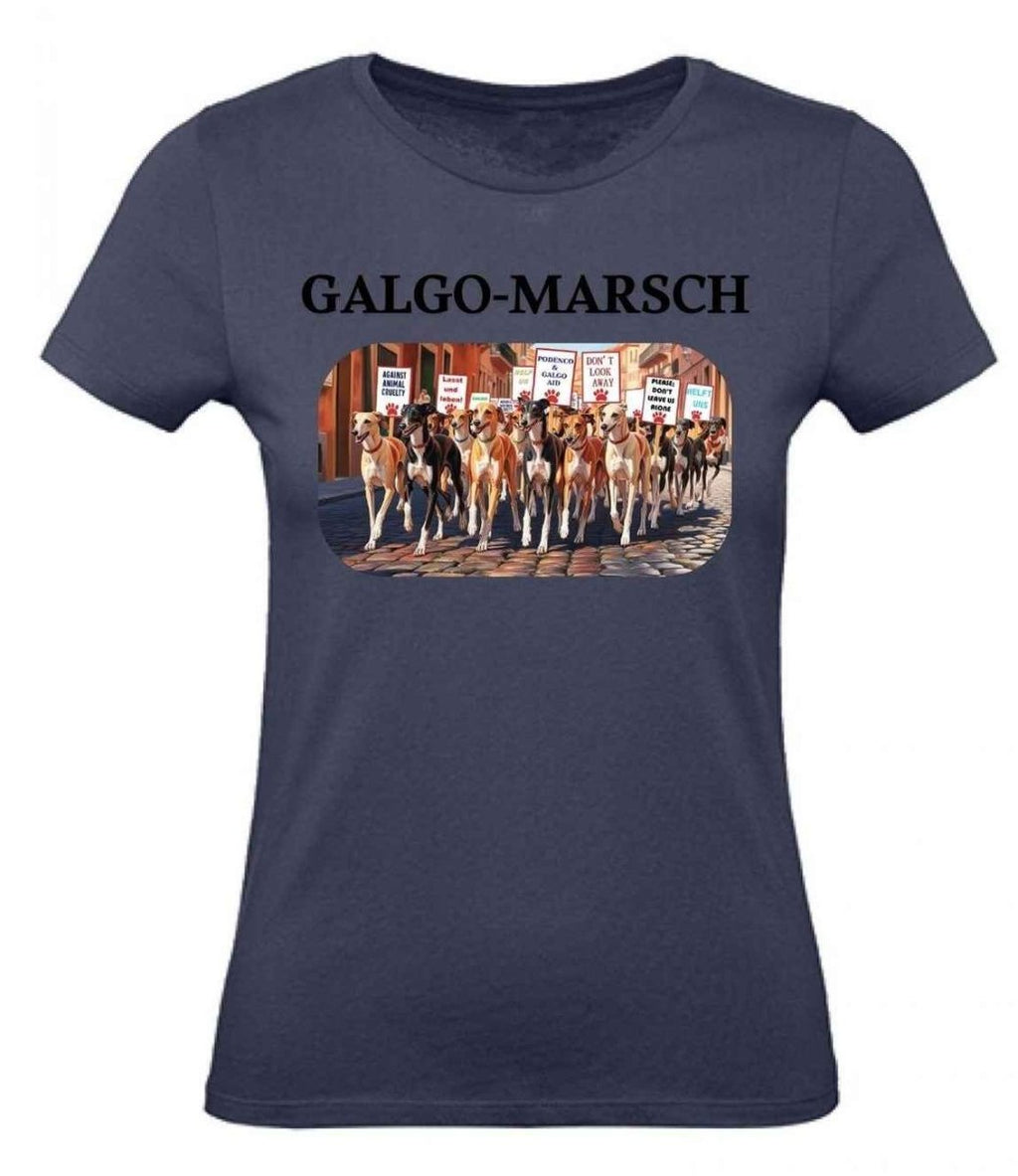 Balldiri T-Shirt Damen Galgo Marsch XS bis 2XL - navy - Balldiri