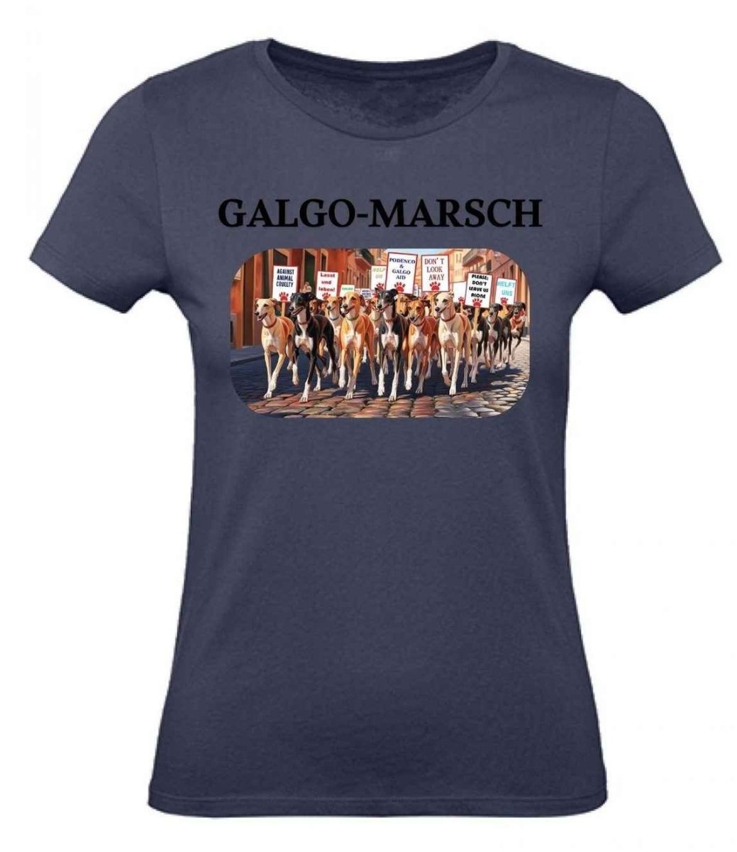 Balldiri T-Shirt Damen Galgo Marsch XS bis 2XL - navy - Balldiri