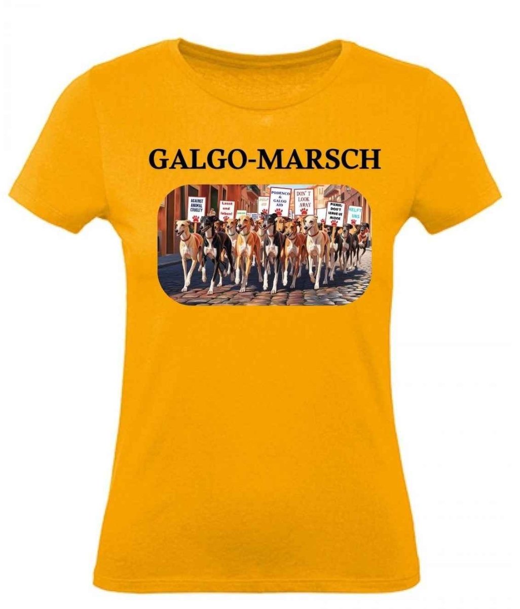 Balldiri T-Shirt Damen Galgo Marsch XS bis 2XL - apricot - Balldiri