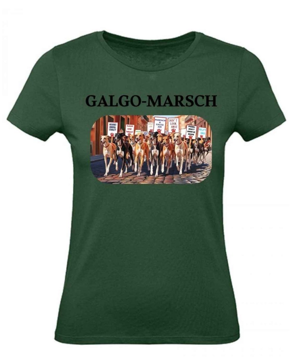 Balldiri T-Shirt Damen Galgo Marsch XS bis 2XL - navy grün - Balldiri