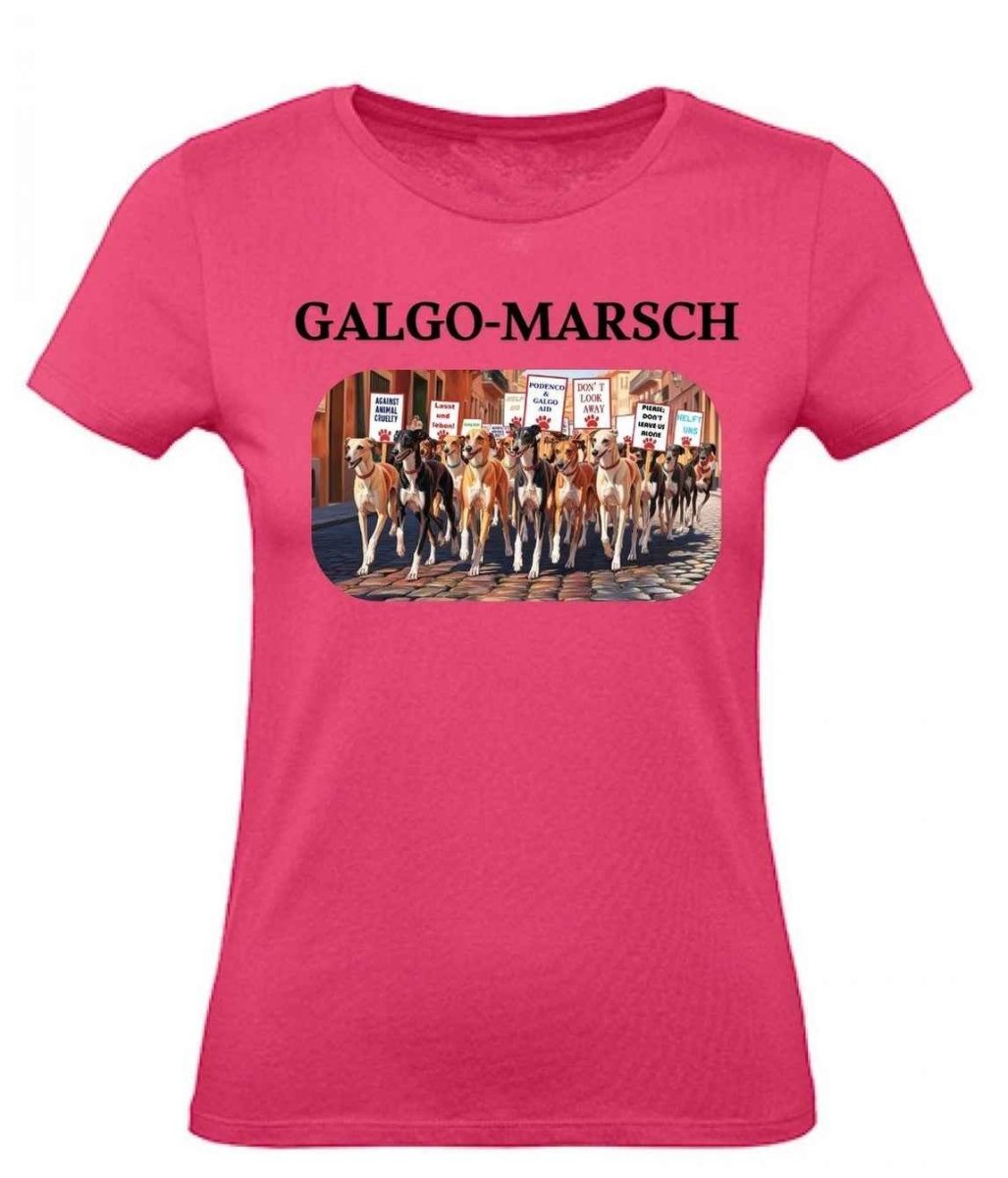 Balldiri T-Shirt Damen Galgo Marsch XS bis 2XL - rosa - Balldiri