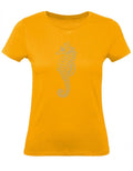 Balldiri T-Shirt Damen graues Seepferdchen XS bis 2XL - apricot - Balldiri