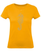 Balldiri T-Shirt Damen graues Seepferdchen XS bis 2XL - apricot - Balldiri
