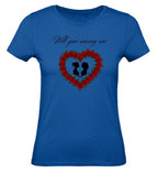 Balldiri T-Shirt Damen Heiratsantrag LGBTQ XS bis 2XL - royalblau - Balldiri