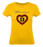 Balldiri T-Shirt Damen Heiratsantrag LGBTQ XS bis 2XL - gold - Balldiri