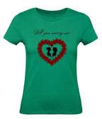 Balldiri T-Shirt Damen Heiratsantrag LGBTQ XS bis 2XL - grün - Balldiri