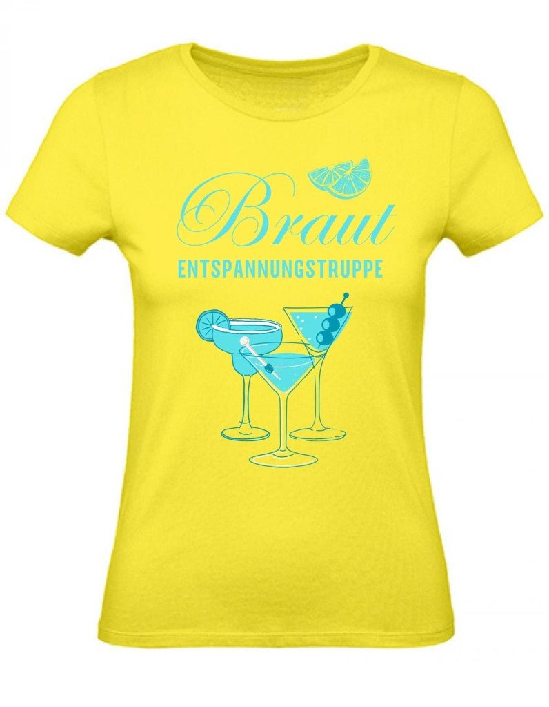 Balldiri T-Shirt Damen Junggesellinenabschied XS bis 2XL - gelb - Balldiri