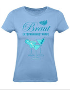 Balldiri T-Shirt Damen Junggesellinenabschied XS bis 2XL - hellblau - Balldiri