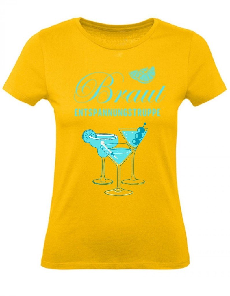 Balldiri T-Shirt Damen Junggesellinenabschied XS bis 2XL - gold - Balldiri