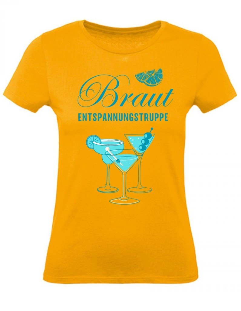 Balldiri T-Shirt Damen Junggesellinenabschied XS bis 2XL - apricot - Balldiri