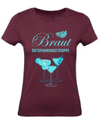Balldiri T-Shirt Damen Junggesellinenabschied XS bis 2XL - bordeaux - Balldiri