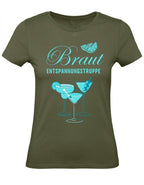Balldiri T-Shirt Damen Junggesellinenabschied XS bis 2XL - khaki - Balldiri