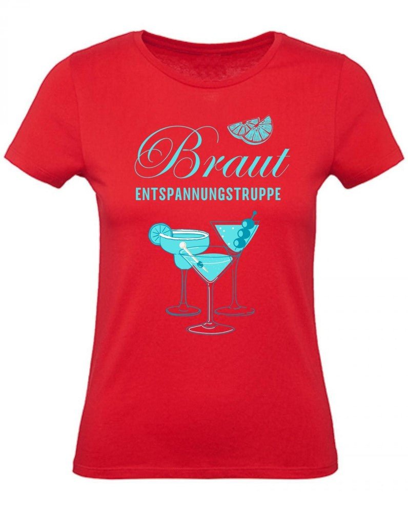 Balldiri T-Shirt Damen Junggesellinenabschied XS bis 2XL - rot - Balldiri