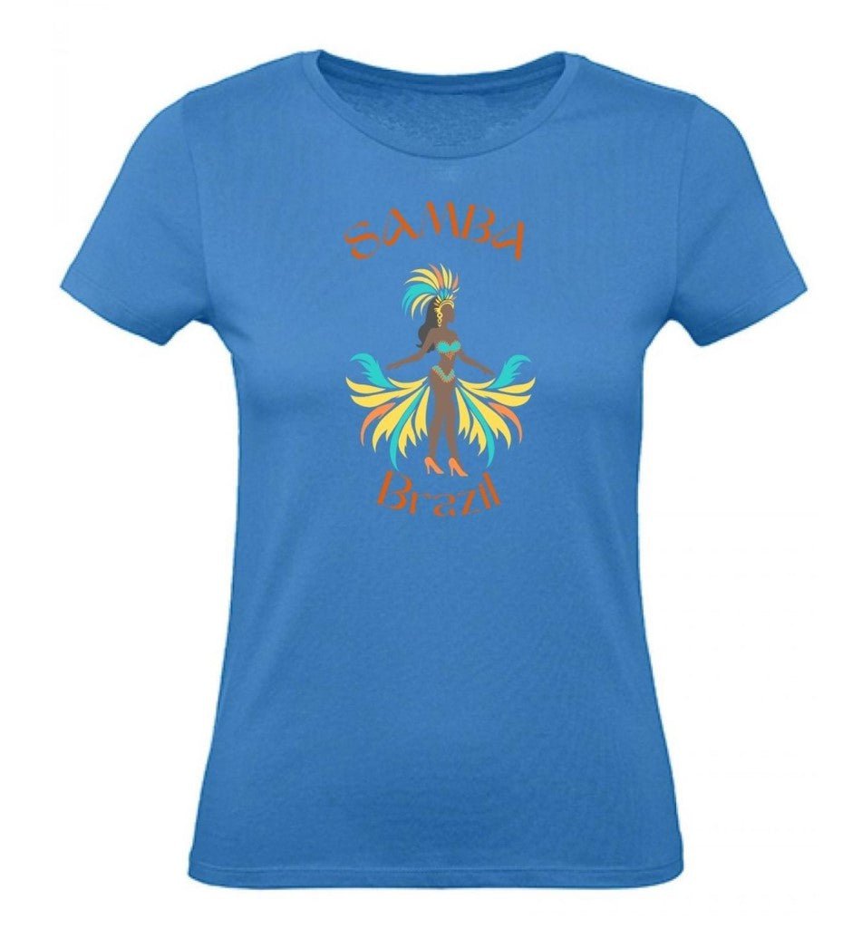 Balldiri T-Shirt Damen Karneval Brazil XS bis 2XL - azurblau - Balldiri
