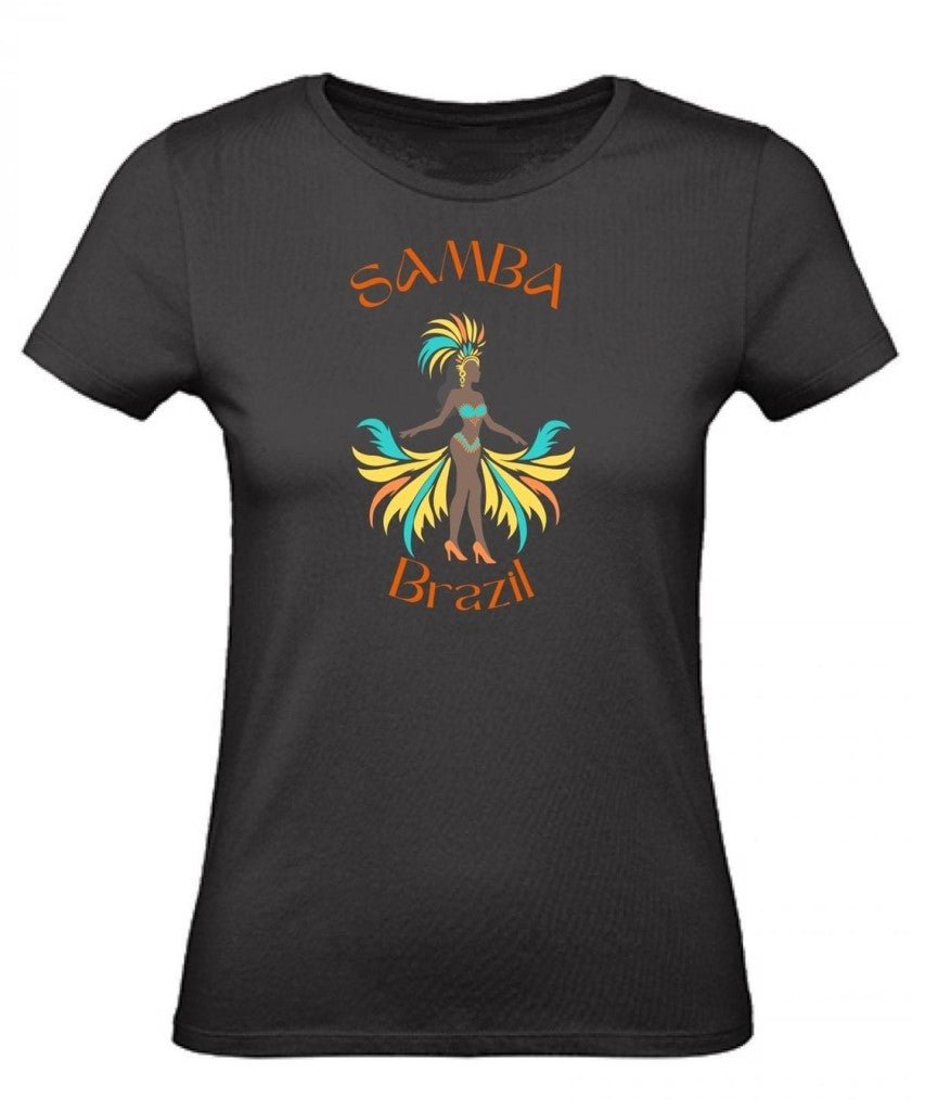 Balldiri T-Shirt Damen Karneval Brazil XS bis 2XL - schwarz - Balldiri