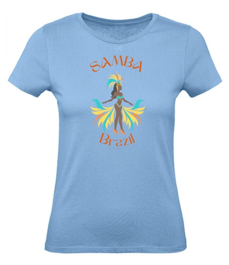 Balldiri T-Shirt Damen Karneval Brazil XS bis 2XL - hellblau - Balldiri