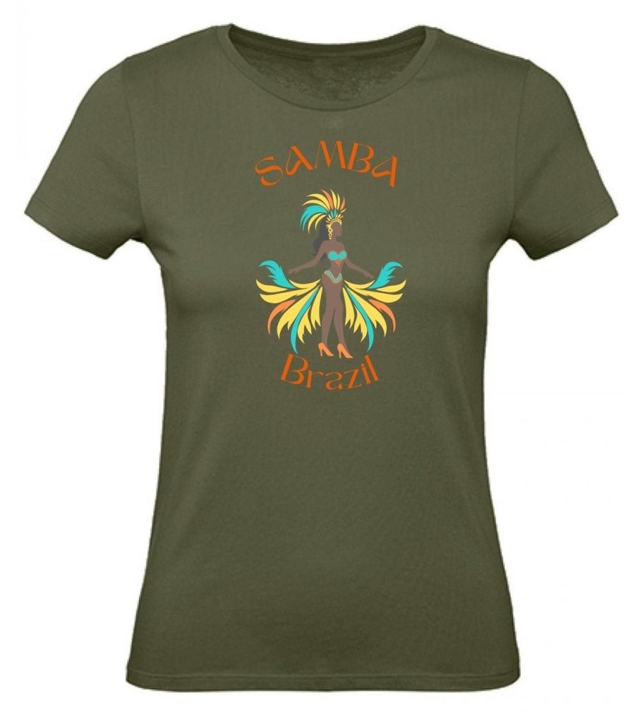 Balldiri T-Shirt Damen Karneval Brazil XS bis 2XL - khaki - Balldiri
