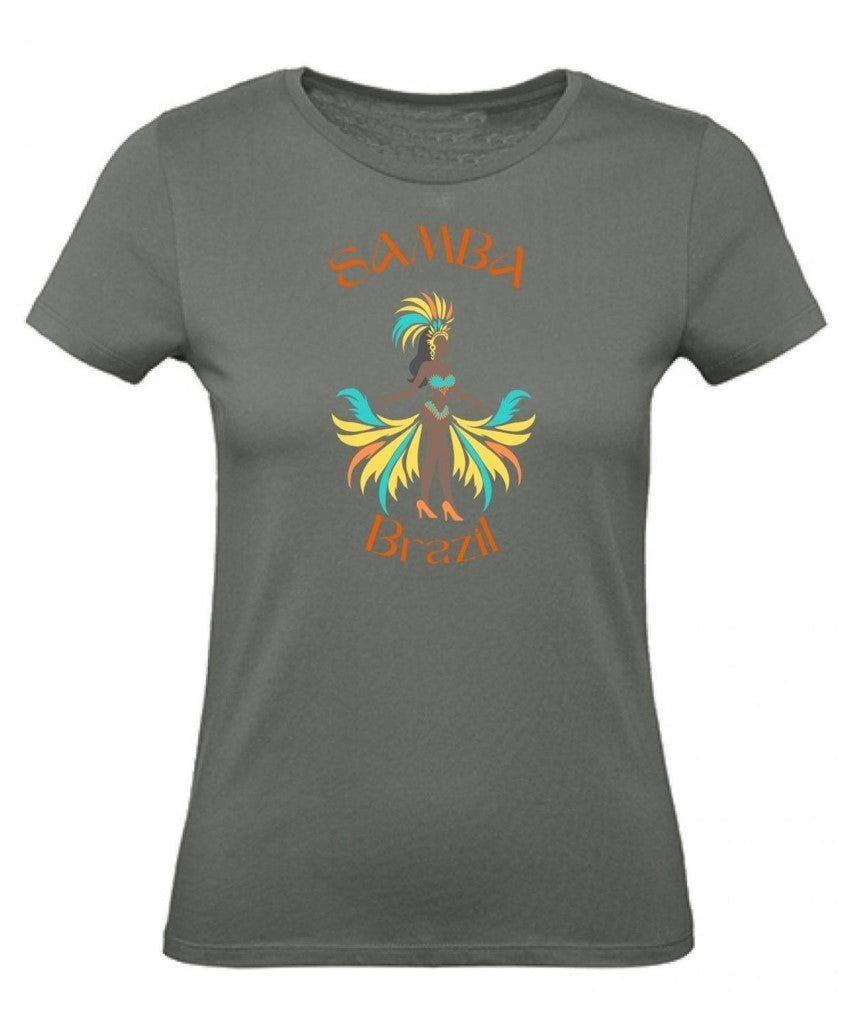 Balldiri T-Shirt Damen Karneval Brazil XS bis 2XL - army grün - Balldiri