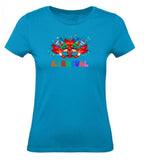 Balldiri T-Shirt Damen Karneval Fasching XS bis 2XL - azurblau - Balldiri