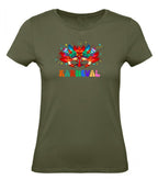 Balldiri T-Shirt Damen Karneval Fasching XS bis 2XL - khaki - Balldiri