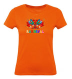 Balldiri T-Shirt Damen Karneval Fasching XS bis 2XL - orange - Balldiri