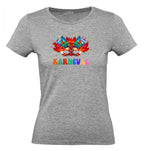 Balldiri T-Shirt Damen Karneval Fasching XS bis 2XL - grau meliert - Balldiri