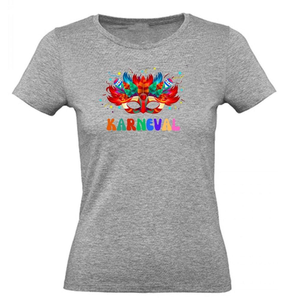 Balldiri T-Shirt Damen Karneval Fasching XS bis 2XL - grau meliert - Balldiri