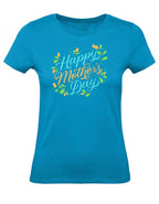 Balldiri T-Shirt Damen Muttertag Geschenk XS bis 2XL - azurblau - Balldiri