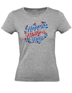 Balldiri T-Shirt Damen Muttertag Geschenk XS bis 2XL - grau meliert - Balldiri