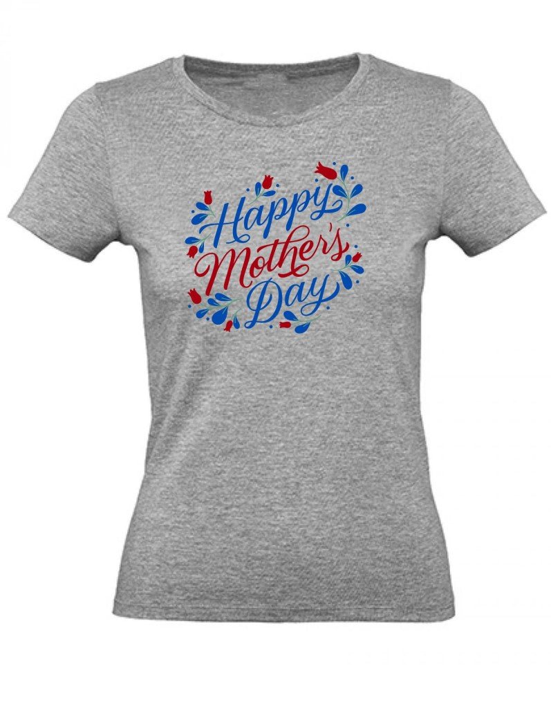 Balldiri T-Shirt Damen Muttertag Geschenk XS bis 2XL - grau meliert - Balldiri