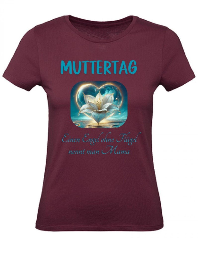 Balldiri T-Shirt Damen Muttertag XS bis 2XL - bordeaux - Balldiri
