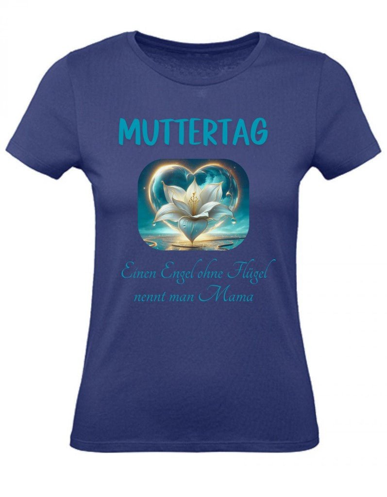 Balldiri T-Shirt Damen Muttertag XS bis 2XL - blau - Balldiri