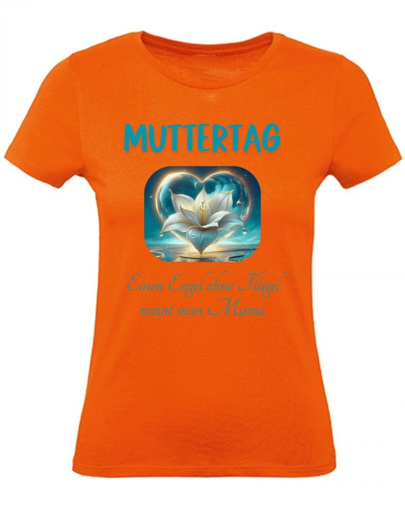 Balldiri T-Shirt Damen Muttertag XS bis 2XL - orange - Balldiri
