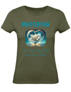 Balldiri T-Shirt Damen Muttertag XS bis 2XL - khaki - Balldiri