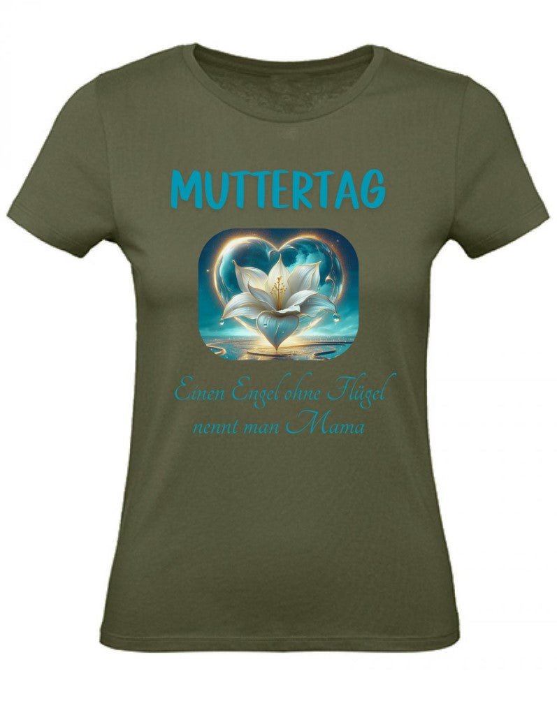 Balldiri T-Shirt Damen Muttertag XS bis 2XL - khaki - Balldiri